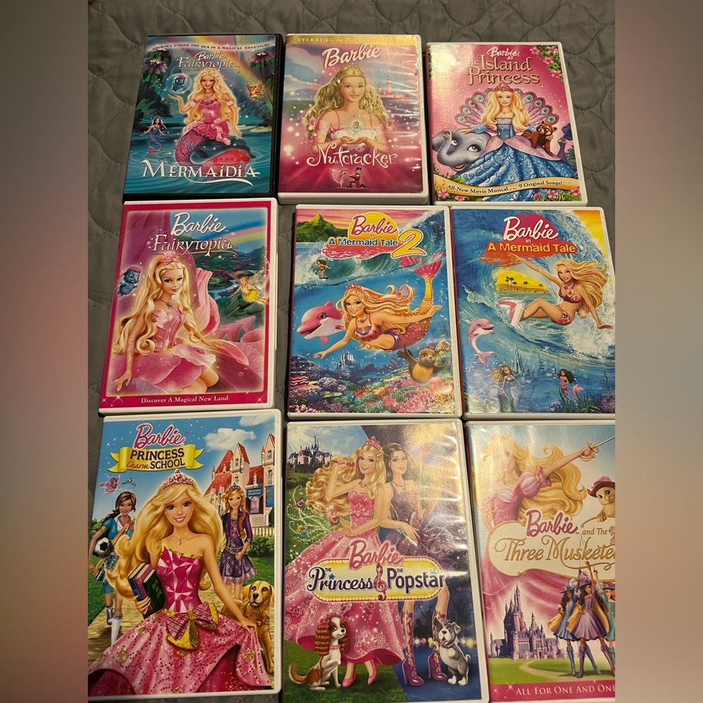 19 Barbie DVDs